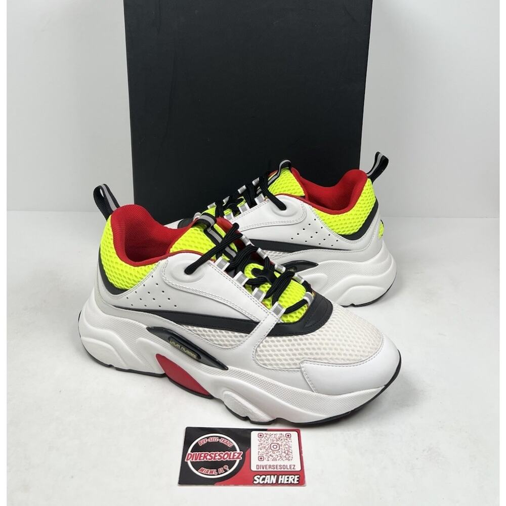 Size 41EU/8US - Dior B22 Yellow/Red Trainers❤️ Worn Once/Retail $1.1K!